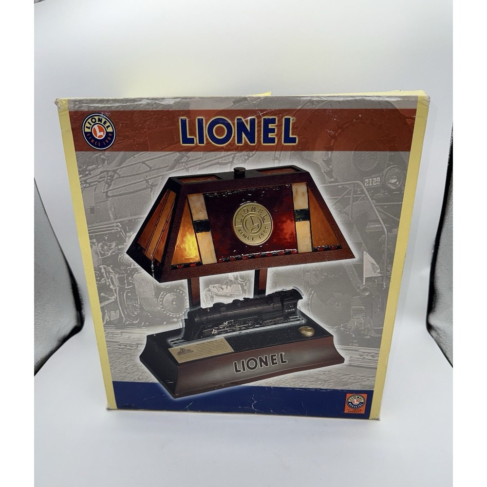 LIONEL Hudson 700E Desk Lamp Animated Train Railroad Lights & Sound Vintage Box
